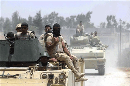 fuerzas de intervención rápida egipcia Egipto: Noveno día de la campaña militar en el Sinaí